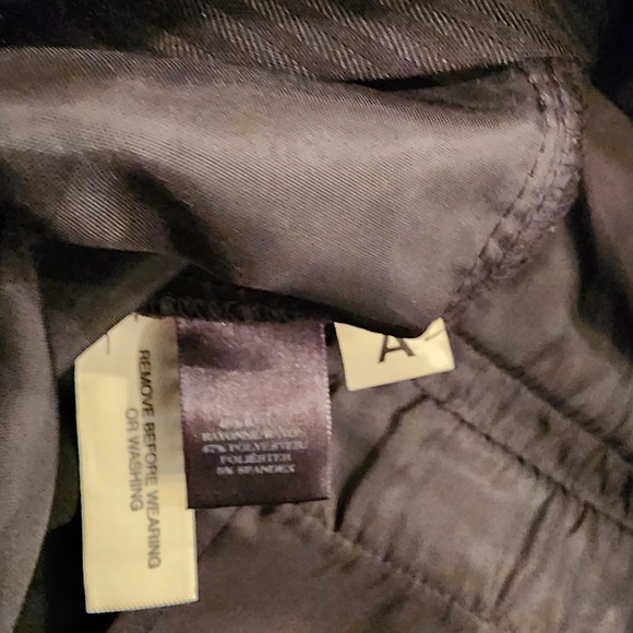 Ann Taylor Womens Pants Size 4 Black Wide Leg Crop Culottes Career Work Trousers - Picture 5 of 12